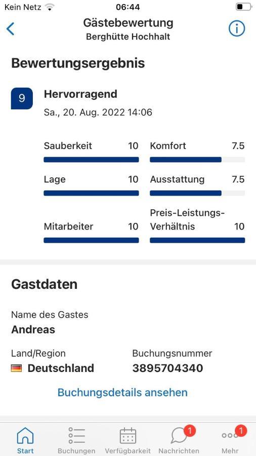 Berghuette Hochhalt Vakantiehuis *